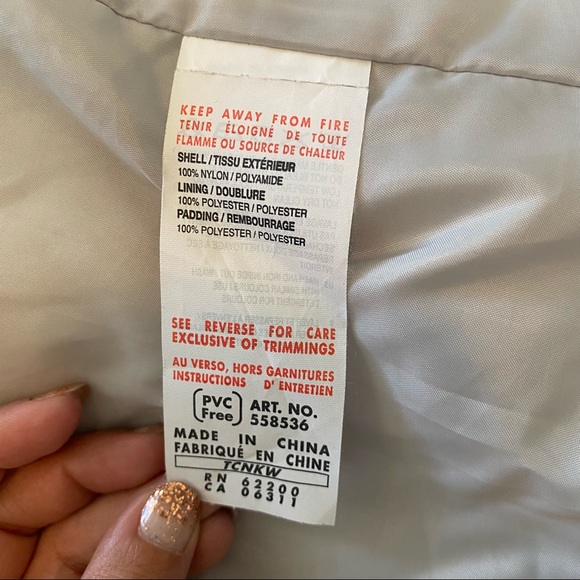 Puma Hooded Puffer Jacket Size Medium Silver - Picture 12 of 16